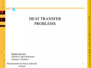 HEAT TRANSFER PROBLEMS