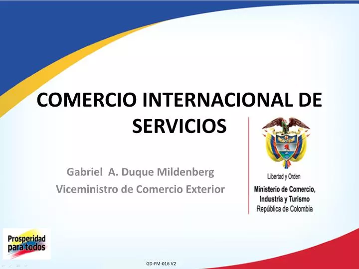 comercio internacional de servicios