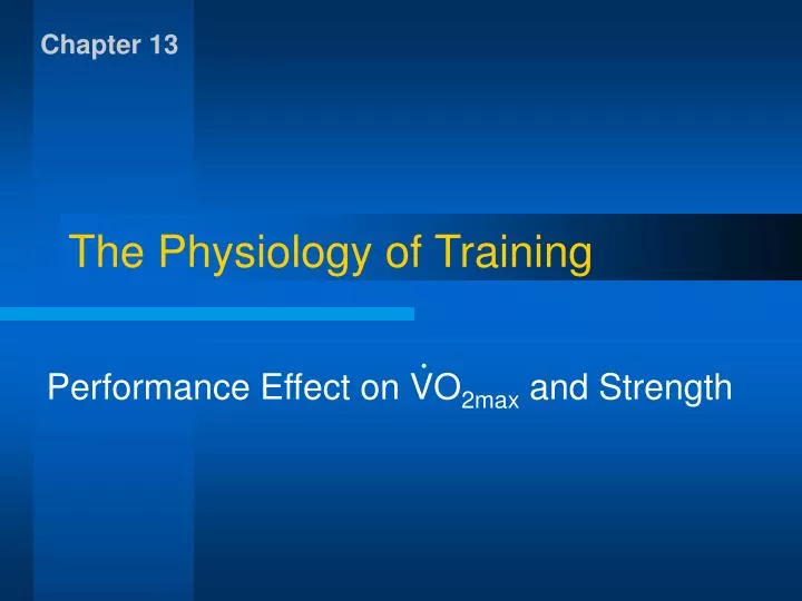 the physiology of training