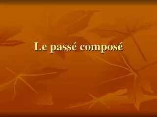 le pass compos