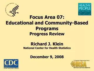 Impact of Educational and Community- Based Programs