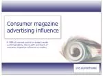 Consumer magazine advertising influence - slide 1