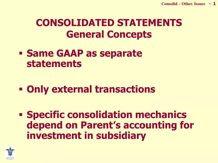 consolidated statements general concepts