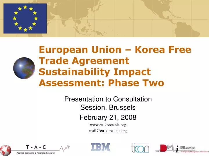 european union korea free trade agreement sustainability impact assessment phase two