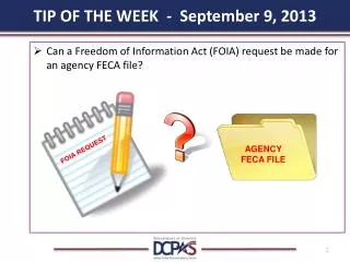 TIP OF THE WEEK - September 9, 2013