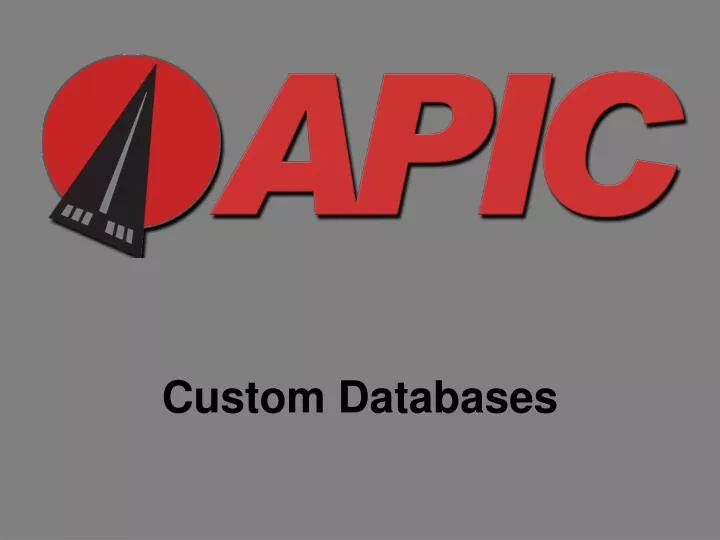 custom databases