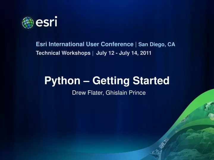 python getting started