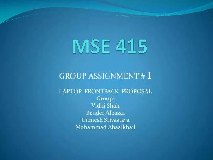 mse 415