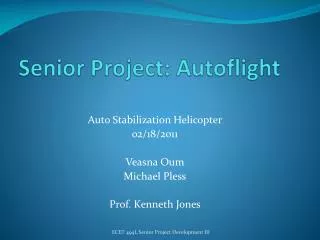 Senior Project: Autoflight