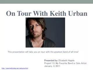 On Tour With Keith Urban