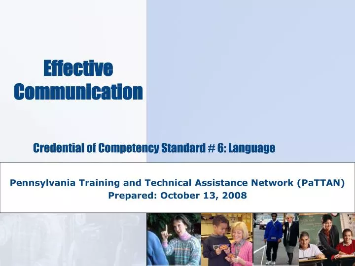 pennsylvania training and technical assistance network pattan prepared october 13 2008