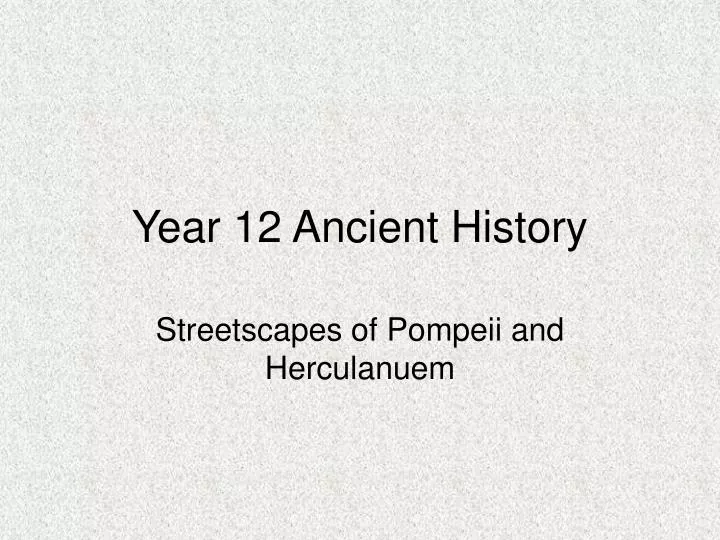 year 12 ancient history