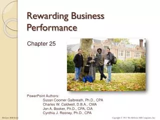 Rewarding Business Performance