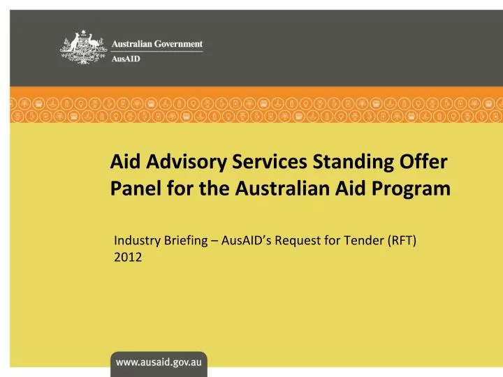 aid advisory services standing offer panel for the australian aid program