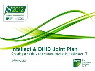 Intellect &amp; DHID Joint Plan