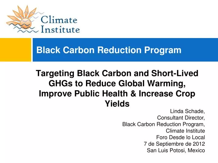 black carbon reduction program