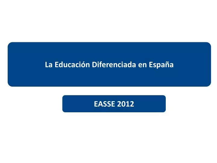 la educaci n diferenciada en espa a