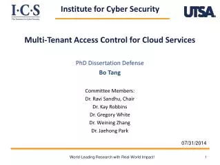 Multi- Tenan t Access Control for Cloud Services