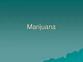 Marijuana