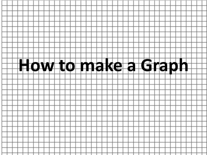 how to make a graph