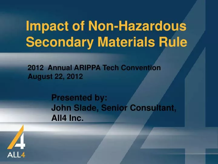 ppt-impact-of-non-hazardous-secondary-materials-rule-powerpoint