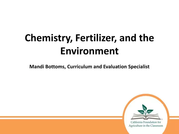 chemistry fertilizer and the environment