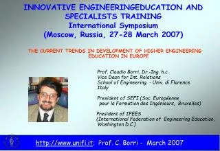THE CURRENT TRENDS IN DEVELOPMENT OF HIGHER ENGINEERING EDUCATION IN EUROPE