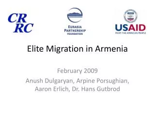 Elite Migration in Armenia