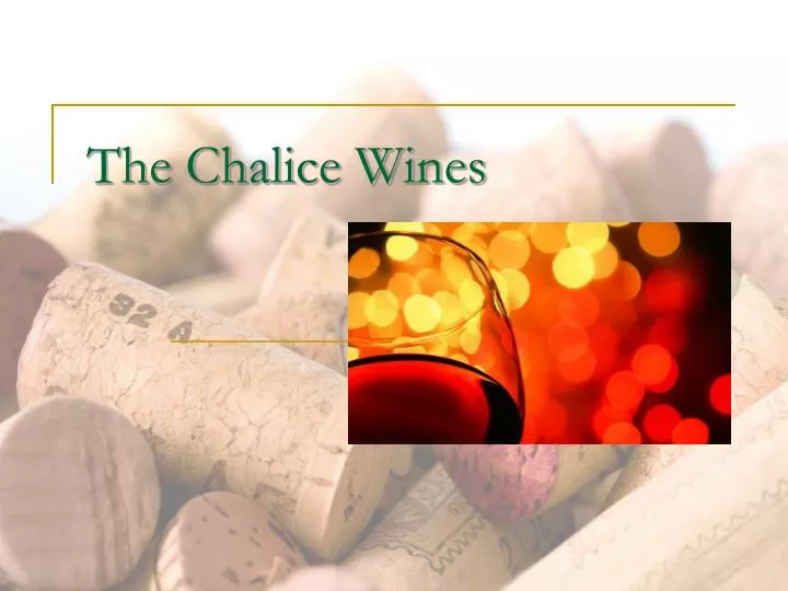 the chalice wines