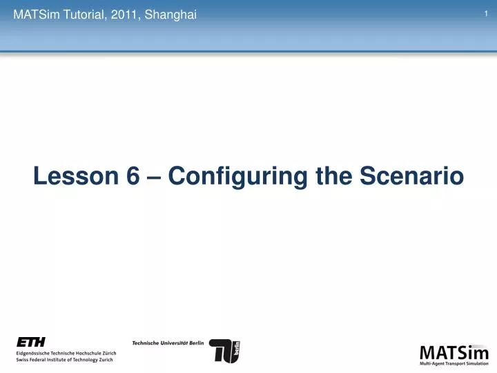 matsim tutorial 2011 shanghai