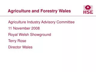 Agriculture and Forestry Wales