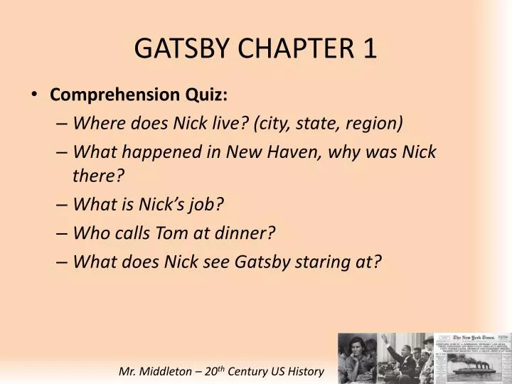 gatsby chapter 1
