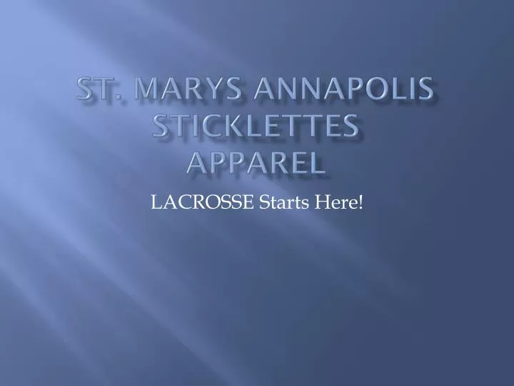 st marys annapolis sticklettes apparel