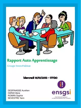Rapport Auto Apprentissage Groupe InnovHabitat
