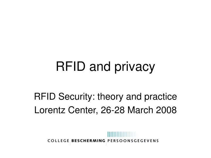 rfid and privacy