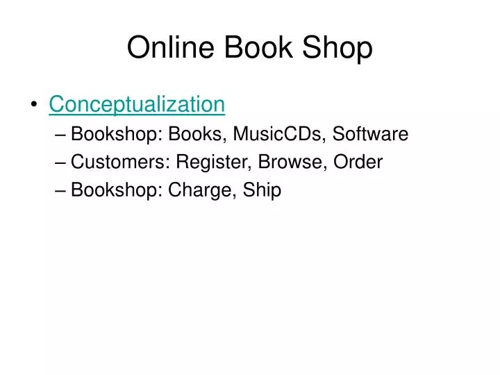 presentation on online book store