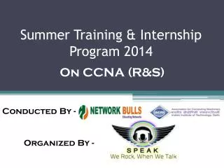 Summer Training &amp; Internship Program 2014