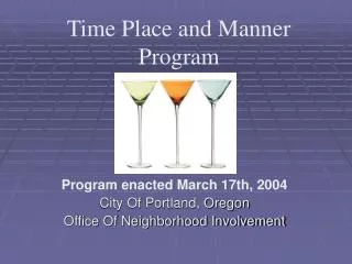 Program enacted March 17th, 2004 City Of Portland, Oregon Office Of Neighborhood Involvement