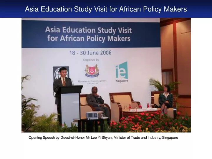 asia education study visit for african policy makers