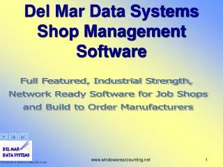 Del Mar Data Systems Shop Management Software