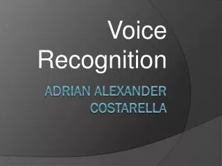 Adrian Alexander Costarella