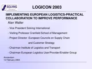 implementing european logistics practical collaboration to improve performance