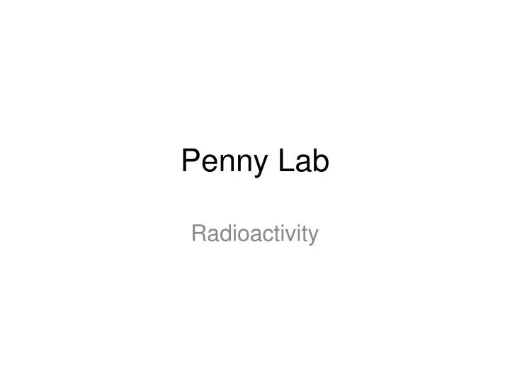 penny lab