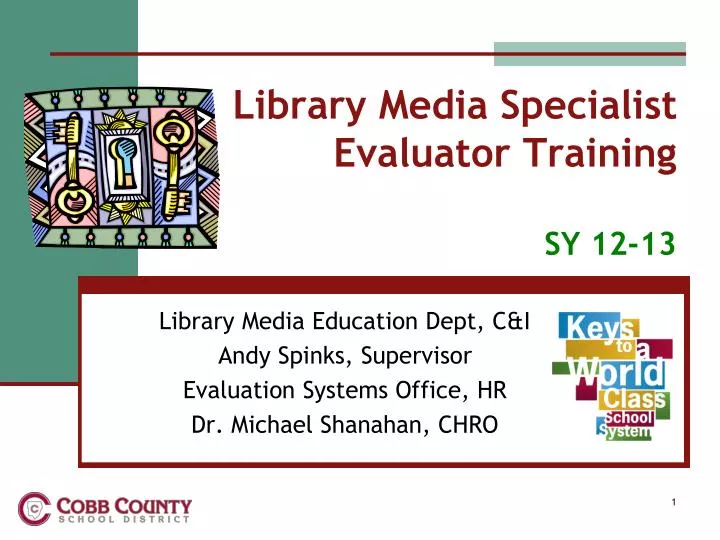 library media specialist evaluator training sy 12 13