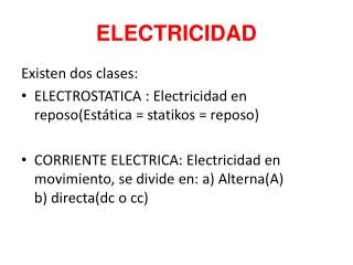 electricidad