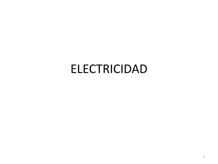 electricidad