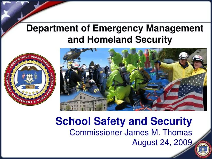 school safety and security commissioner james m thomas august 24 2009
