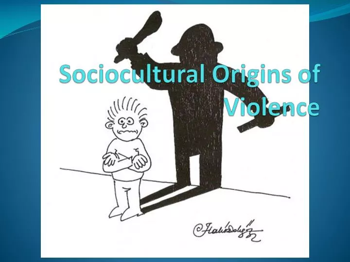 sociocultural origins of violence