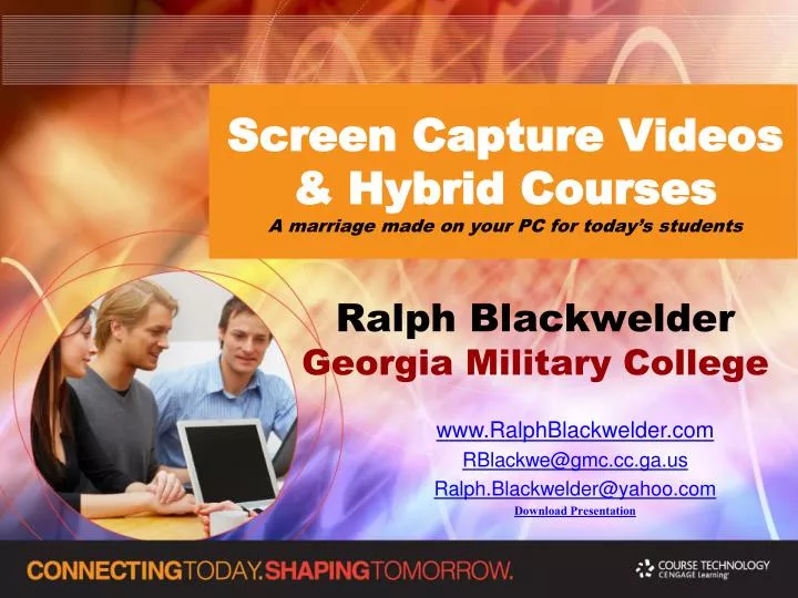 screen capture videos hybrid courses a marriage made on your pc for today s students
