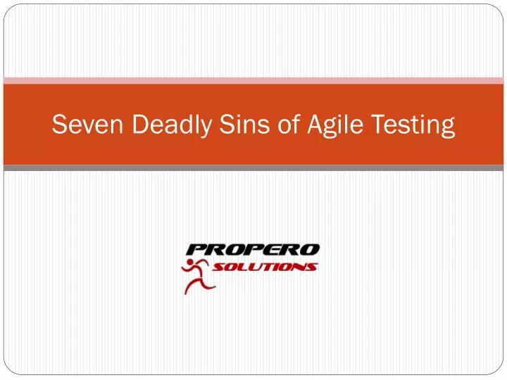 seven deadly sins of agile testing